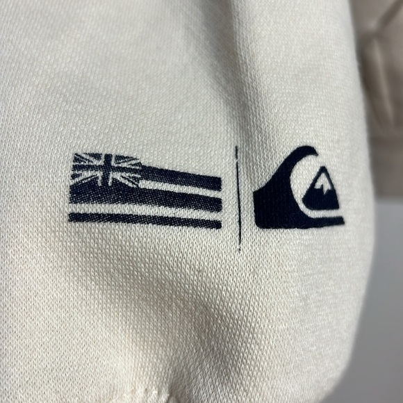 Quick Silver Womens Beige Hawaiian Graphic Pullover Hoodie Size Medium - Picture 7 of 12